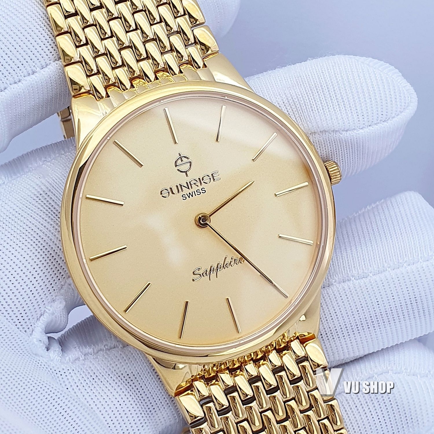 Đồng hồ đôi SUNRISE DM738SWD Siêu mỏng Chính hãng