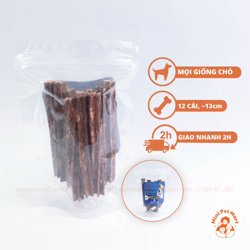 Bánh xương snack, bánh thưởng cho chó TÀI HƯNG THỊNH 855 (12 cái)