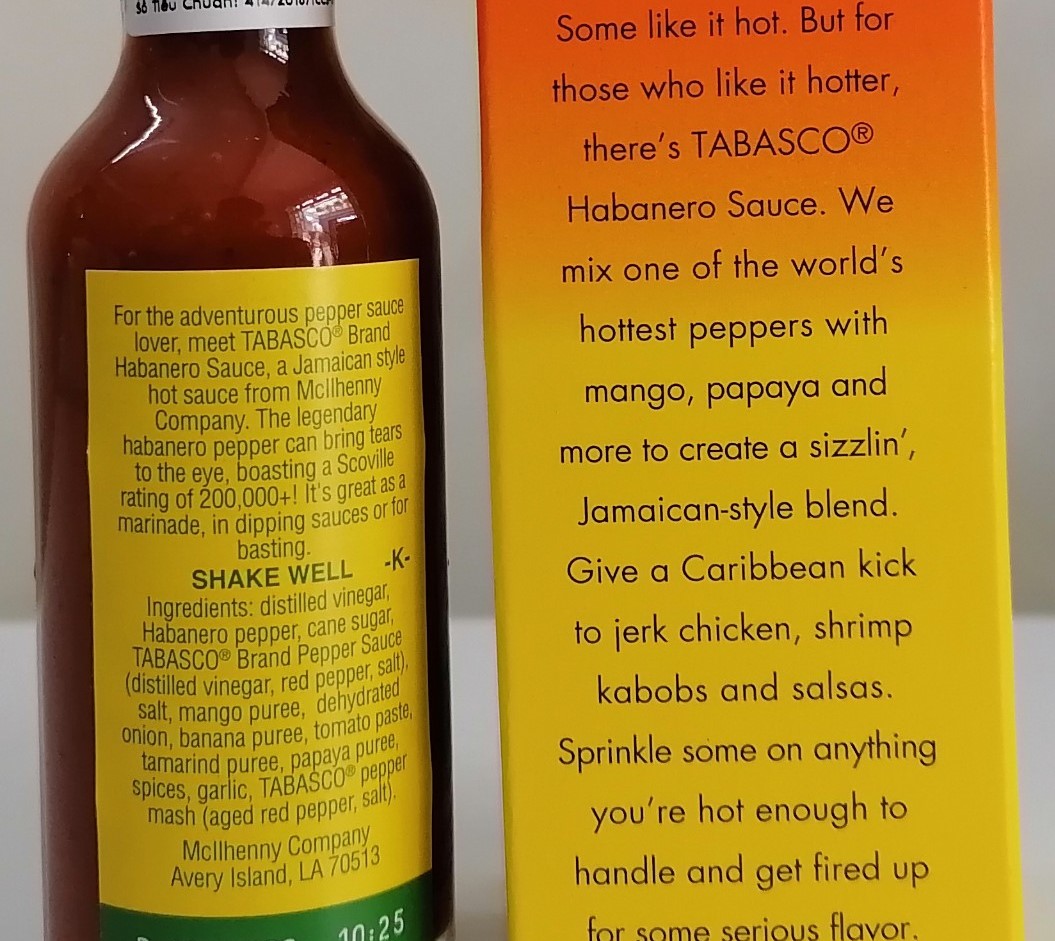 [HABANERO 60ml] XỐT ỚT ĐỎ [USA] TABASCO Habanero Sauce (anm)