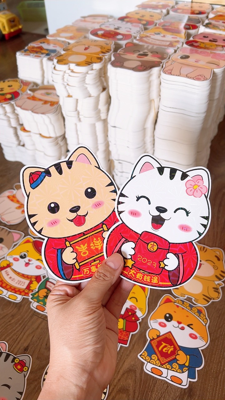 Combo 10 bao lì xì hoạt hình chibi 2024