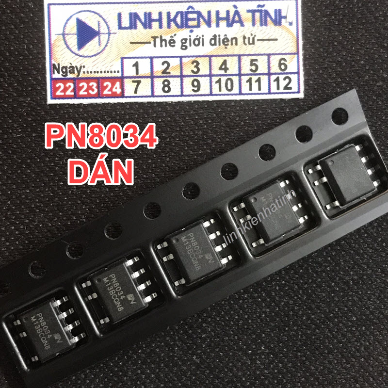 Túi 3 con ic nguồn pn8034 dán pn8034 sop-7
