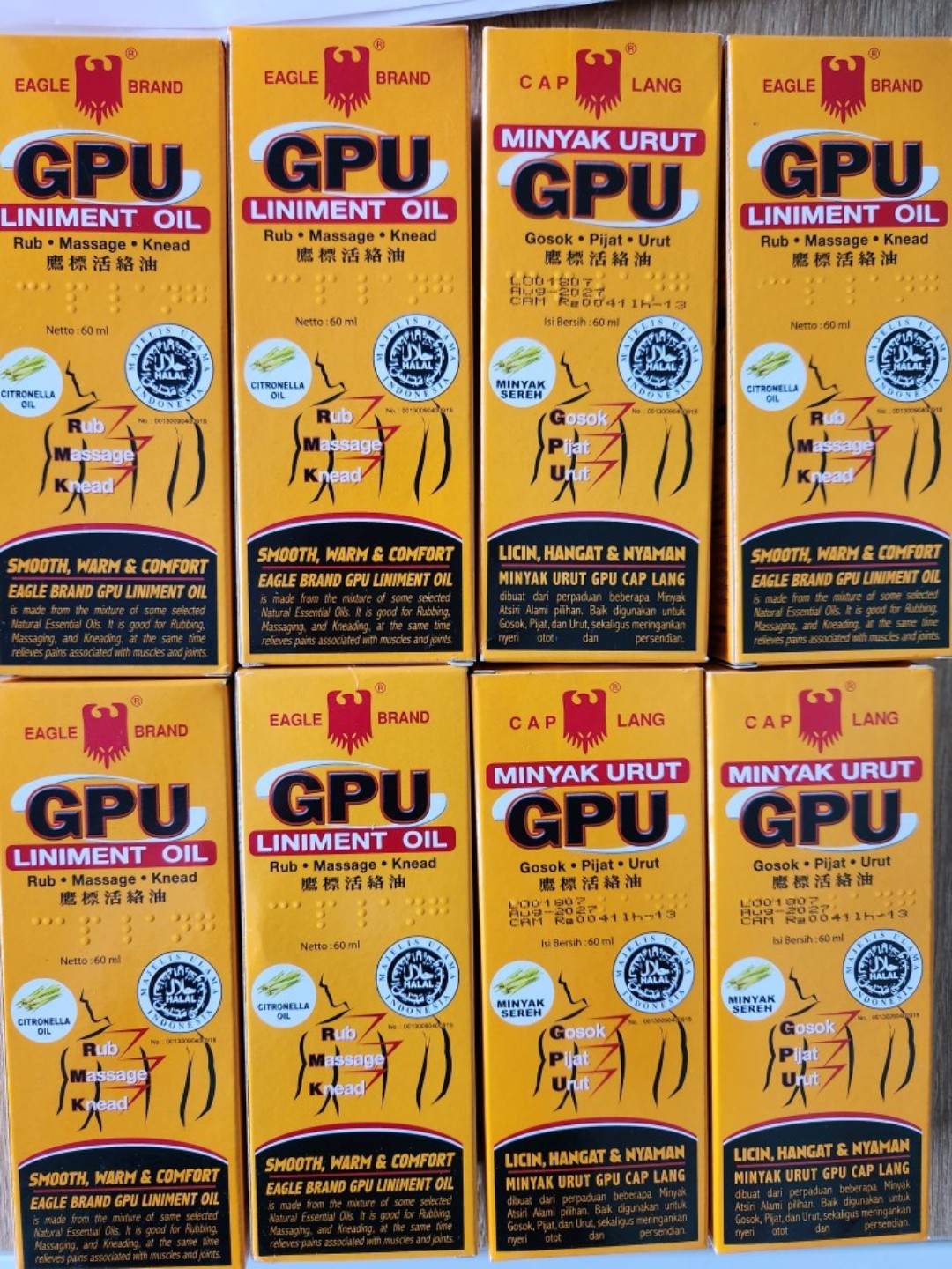 Dầu gừng xả GPU chai 60ml