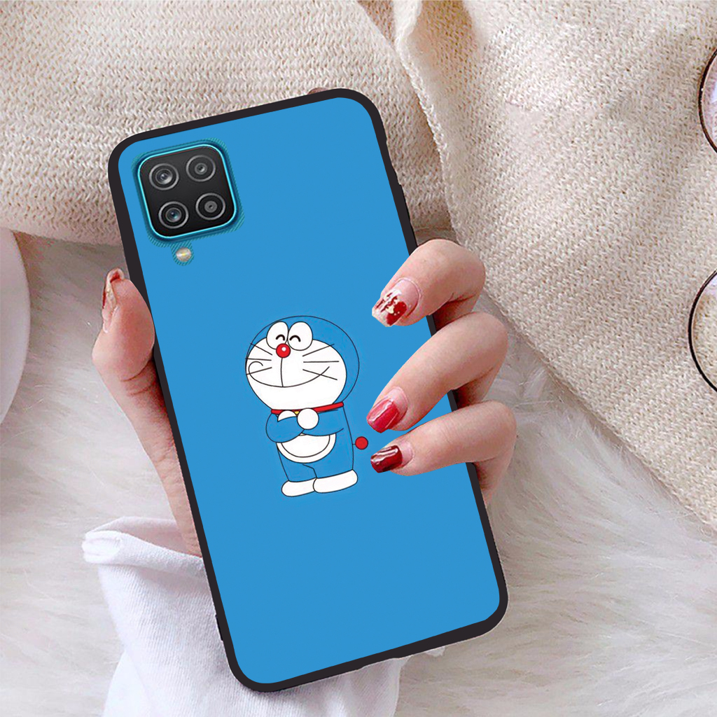 [HCM]Ốp lưng iCase dành cho Samsung Galaxy A12 viền dẻo TPU BST Mèo Máy Thông Minh