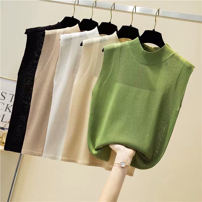 ao len nữ- áo len mặc trong vest