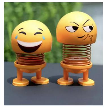 [HCM]combo 2 thú nhún Lò Xo Chơi Xả Stress - Lật Đật Icon Lò Xo Để Xe Ô Tô Vui Nhộn