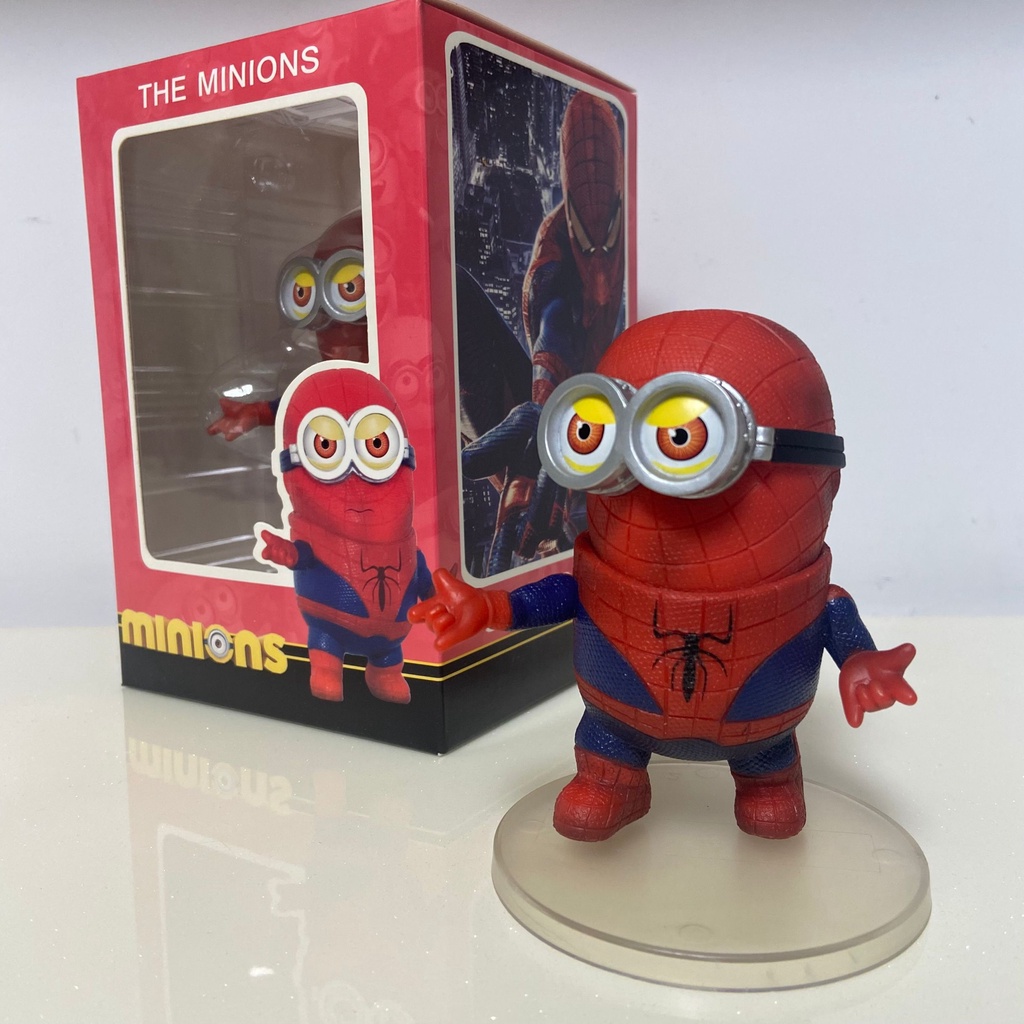 Mô hình Minion cosplay ironman, người nhện cực dễ thương