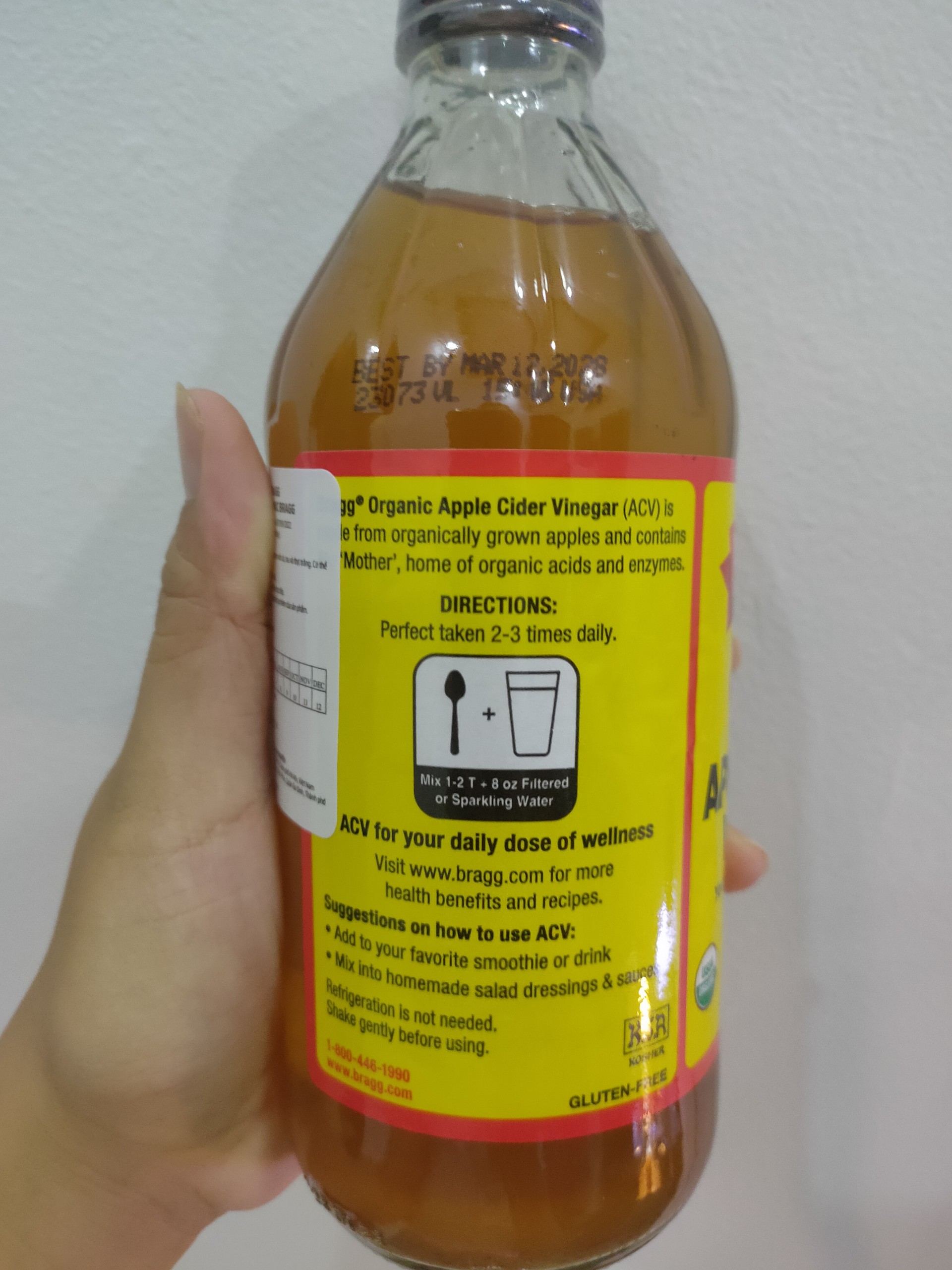 Giấm Táo hữu cơ Bragg - 473ml