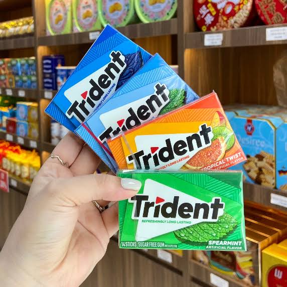 [Vĩ 14 tép] Kẹo singum Trident nhập khẩu Mỹ - Date T5/2025