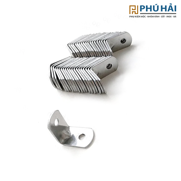 Bát ke sắt vuông màu trắng 2 lỗ 16X16mm (100cai/bich)