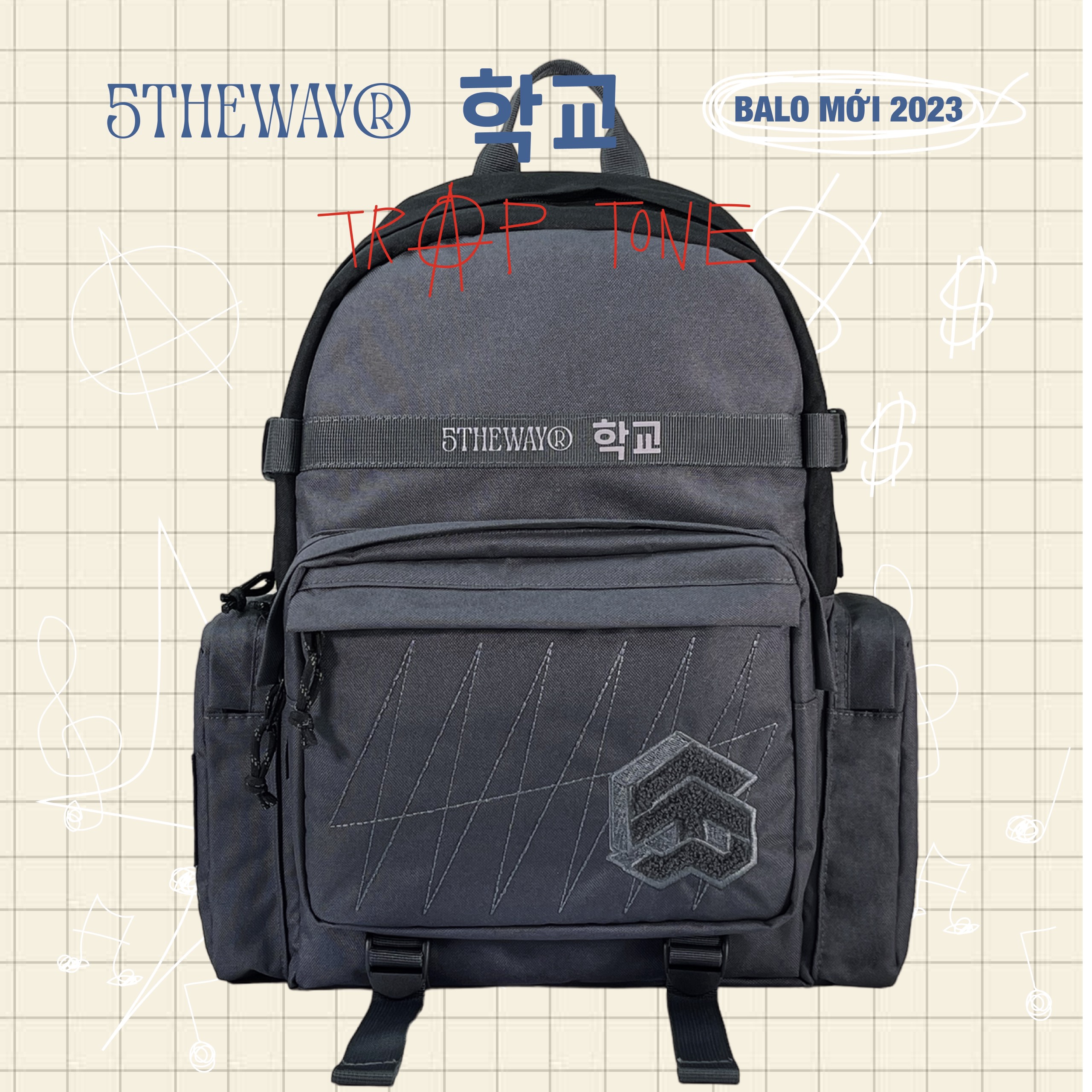 Balo 5THEWAY® 학교 TRAP TONE ROCKET BACKPACK™