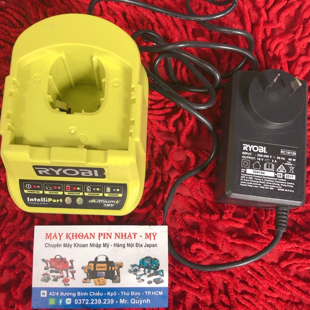 Sạc nhanh ryobi 18v 220 v