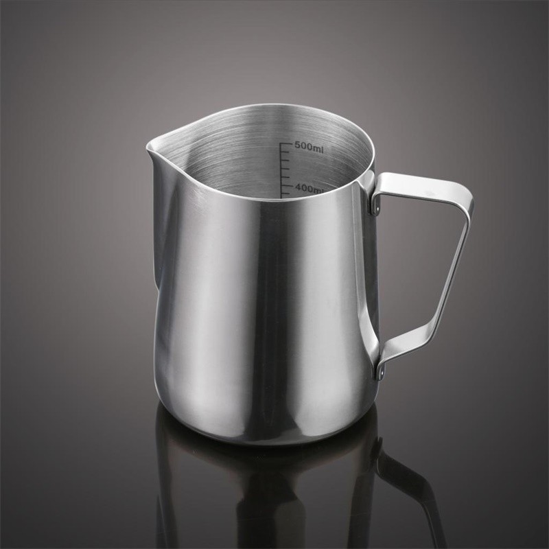 Cốc ca đánh sữa inox 350ml - 600ml (100% inox 304) ca đánh sữa