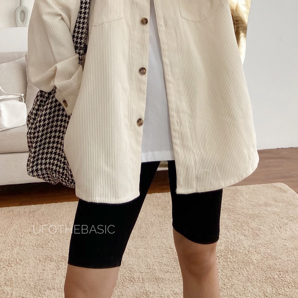[Nhập LAZLOOK99 GIẢM 100K/500K] Quần legging lửng biker lưng thun - vải thun cao cấp - ufothebasic