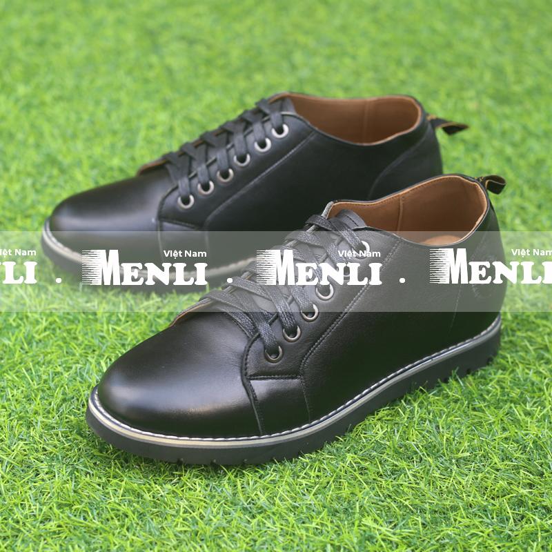 [DA BÒ] Giày công sở nam MENLI TCLZ14 tăng chiều cao 6.5cm.