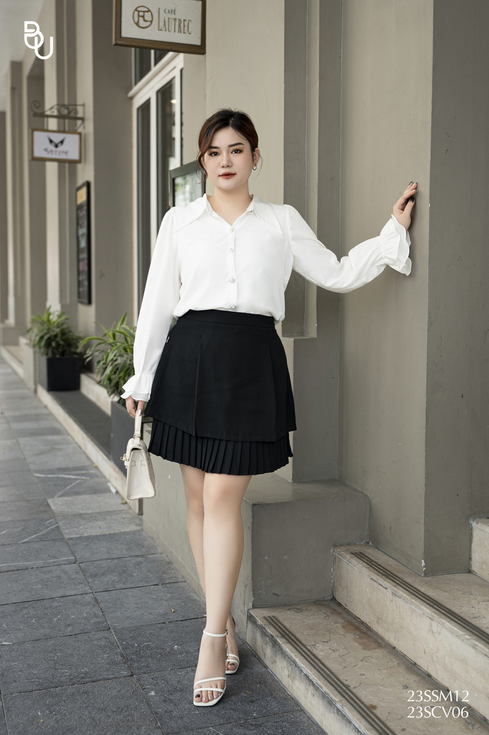 Áo sơ mi đức nhọn đính đá BIGSIZE (55kg đến 95kg) - 23SSM12 - [BUstu Bigsize]