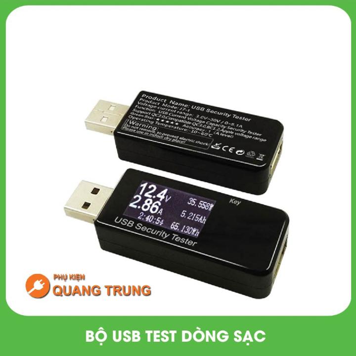 Bộ USB test đo dòng sạc điện thoại kiểm tra pin sạc dự phòng cục sạc J7-t