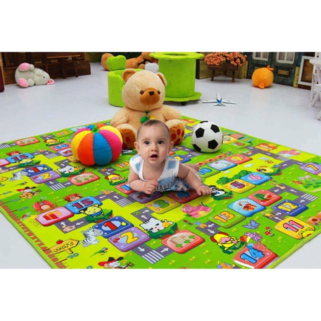 Thảm xốp 2 mặt cho bé 1,8m x 2m