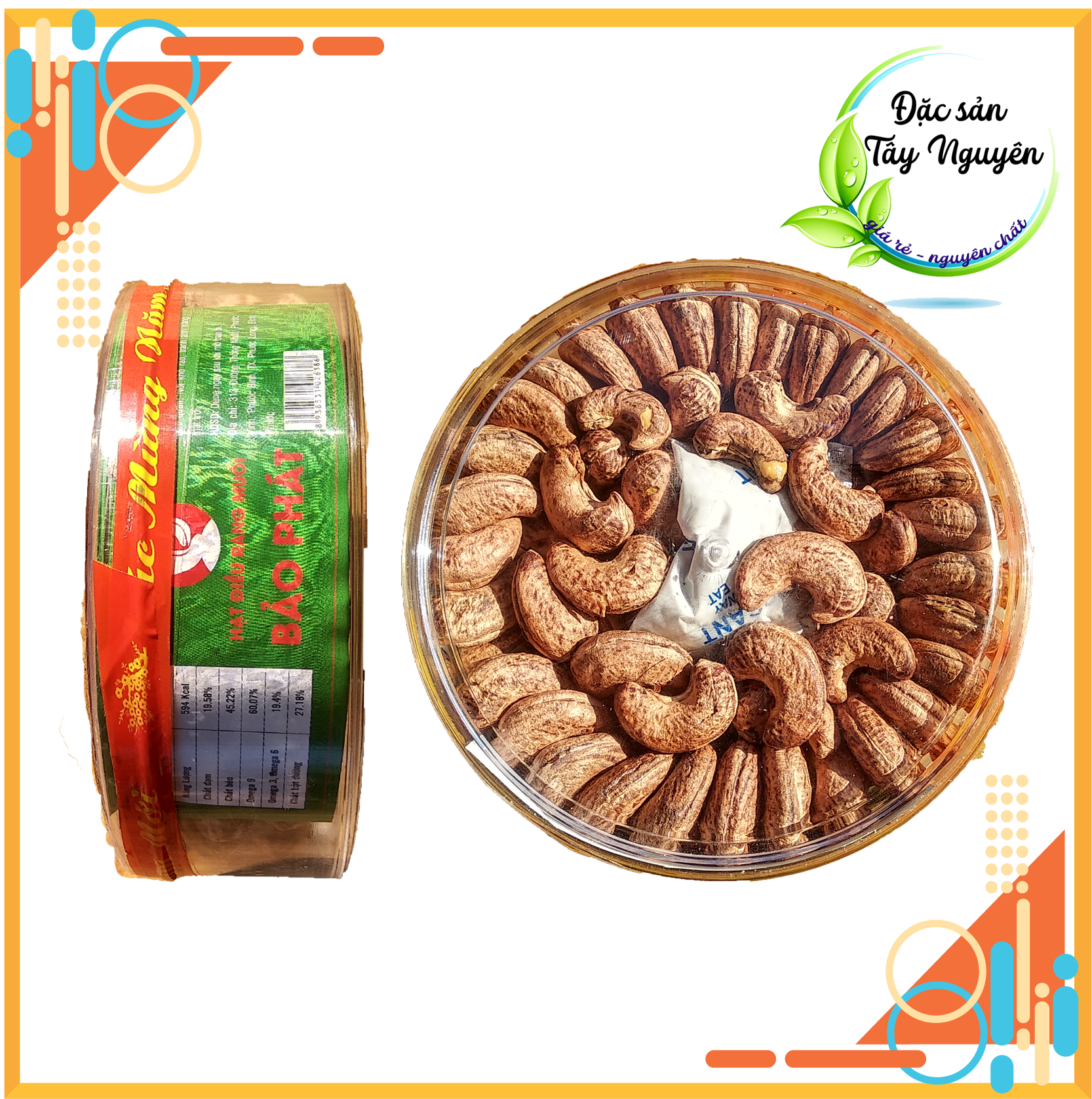 [ĐẶC SẢN] HẠT ĐIỀU rang muối 500gr - hạt nguyên 100%