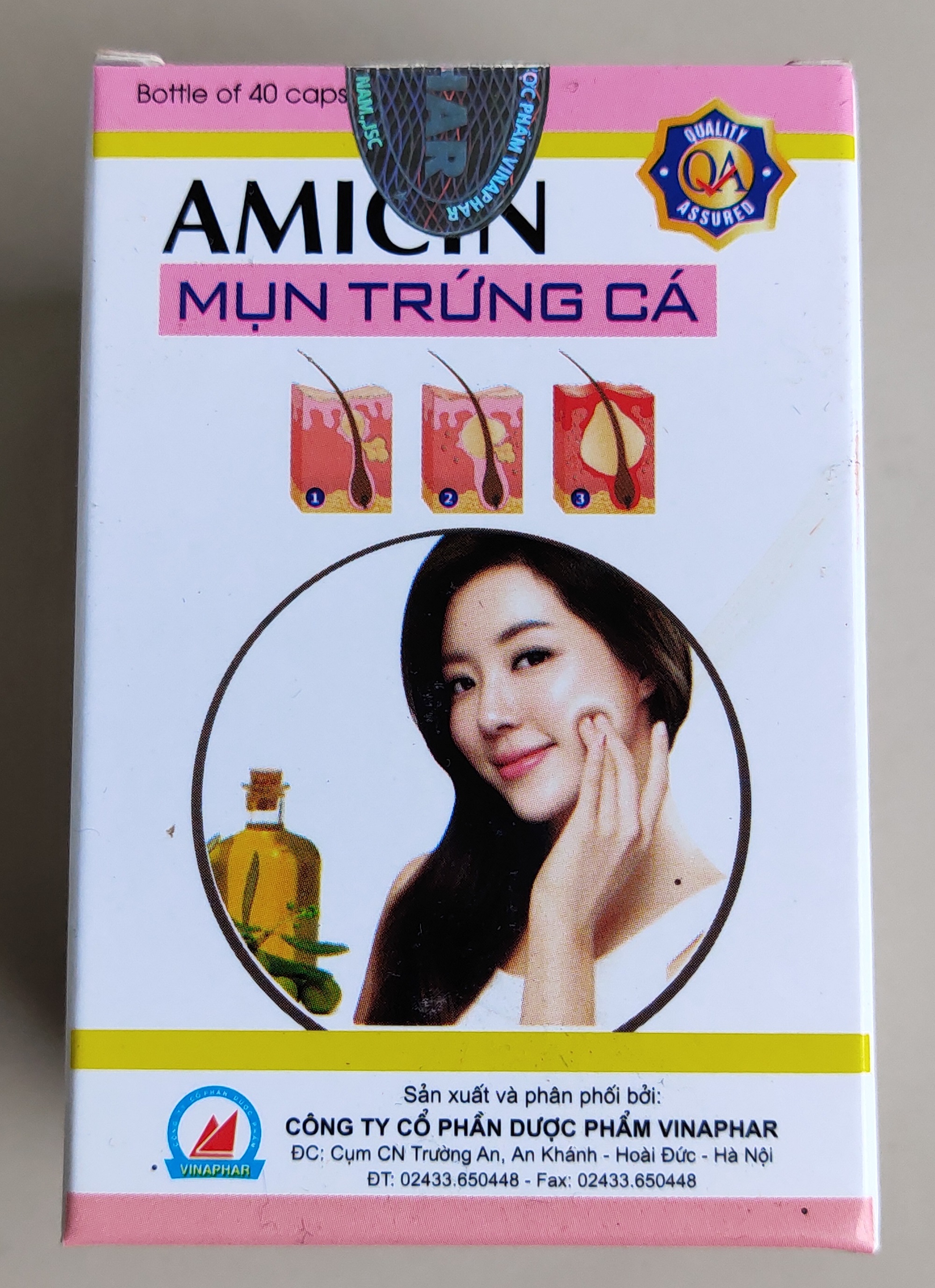 Amicin - Mụn trứng cá