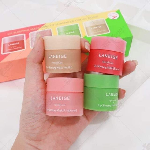 Dưỡng môi Laneige set 4 món (có tách set 3g, 8g, 20g)