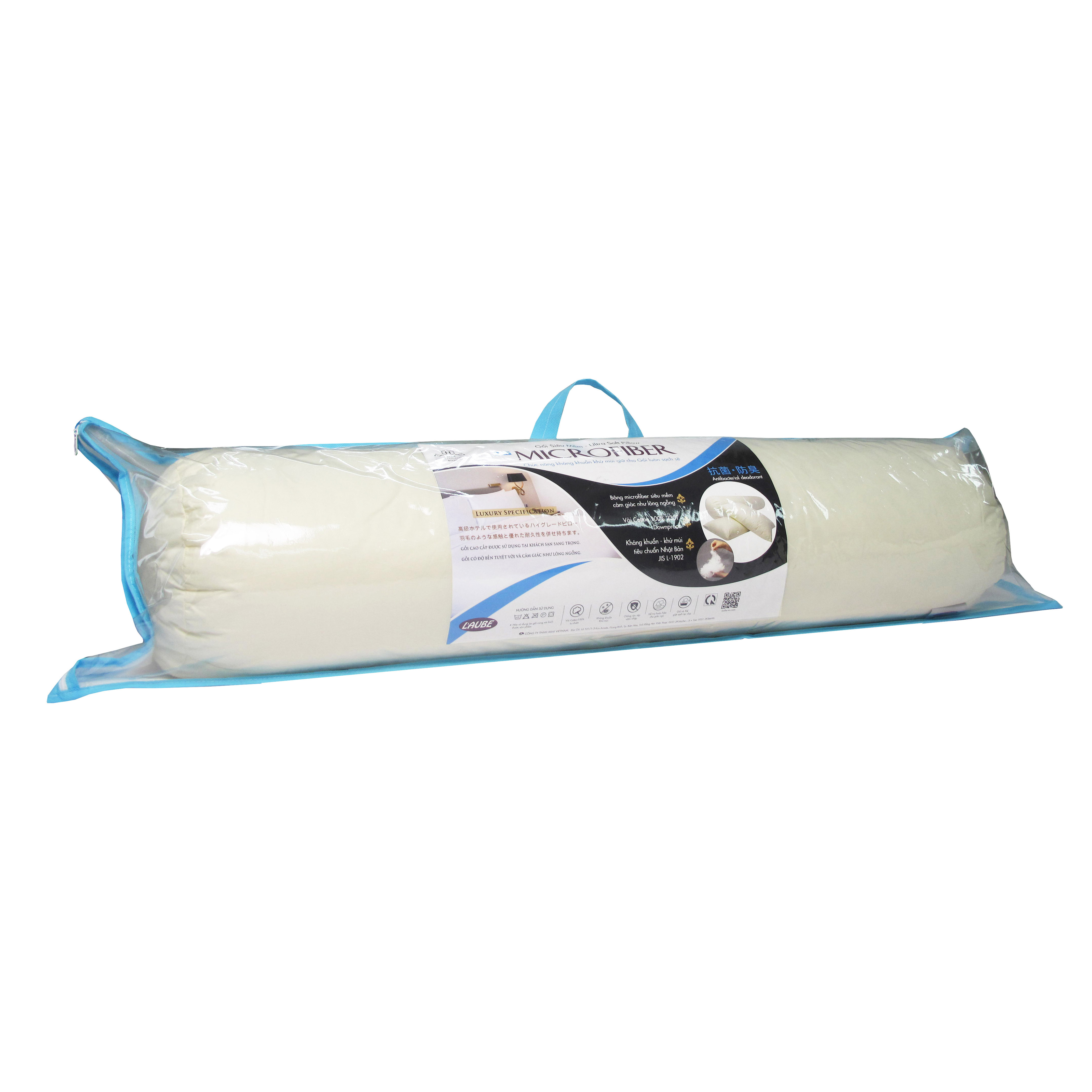 Gối ôm siêu mềm chuẩn khách sạn 35x100cm hiệu laube home