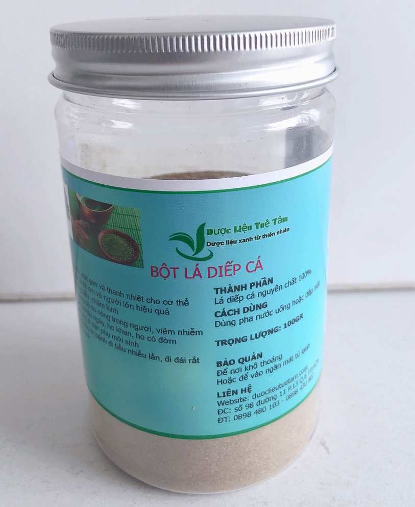 Bột diếp cá sấy lạnh nguyên chất 100gr