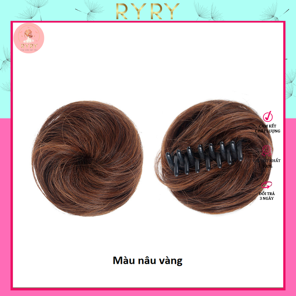 Búi tóc giả kiểu kẹp thời trang cho nữ