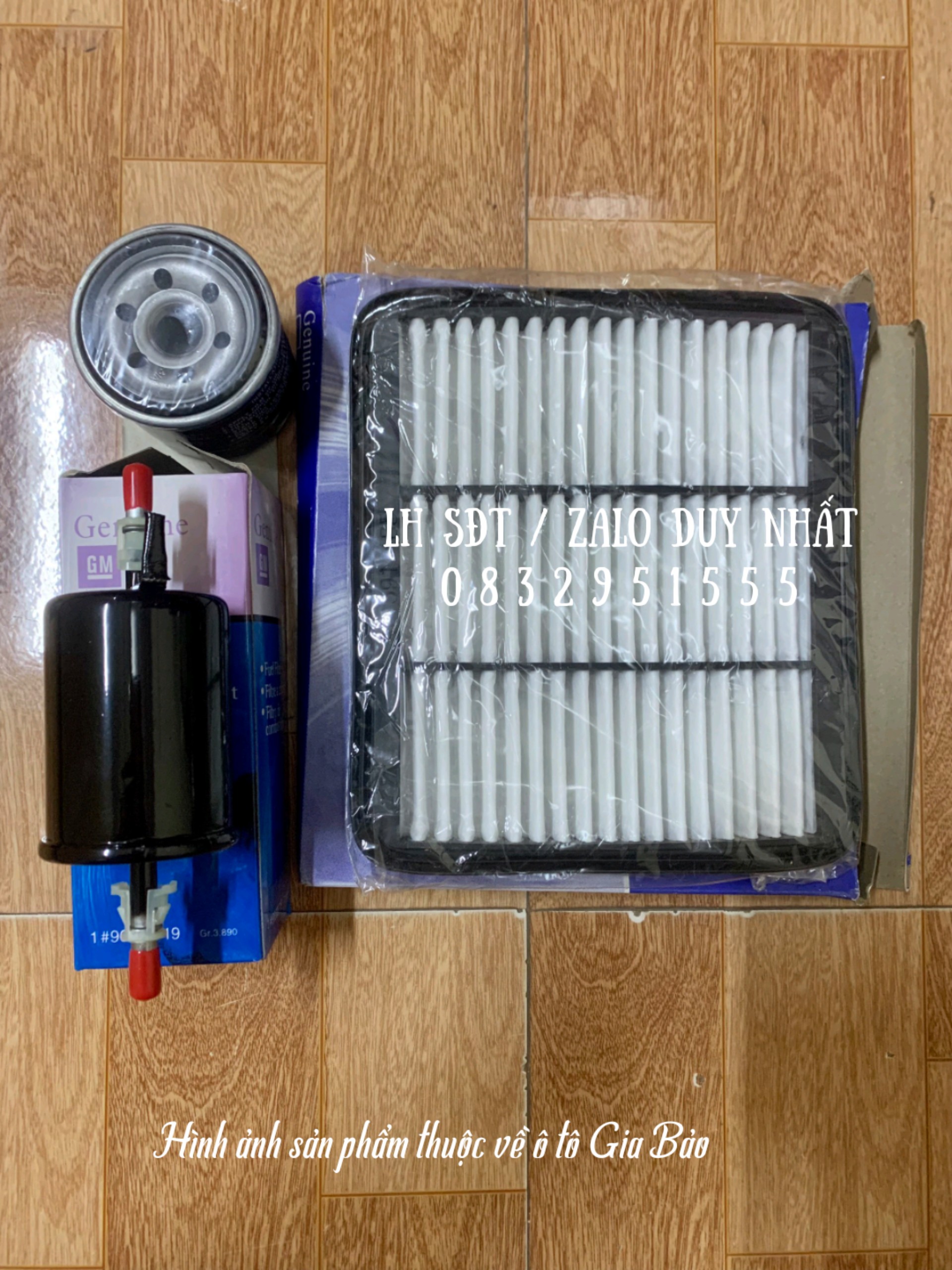 Combo lọc gió, lọc dầu, lọc xăng  spark , matiz 3