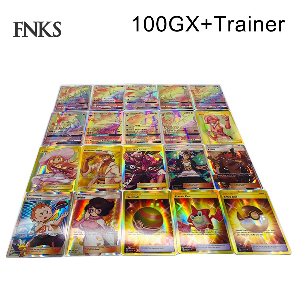 Bộ 100 Thẻ bài Pokemon độc đáo