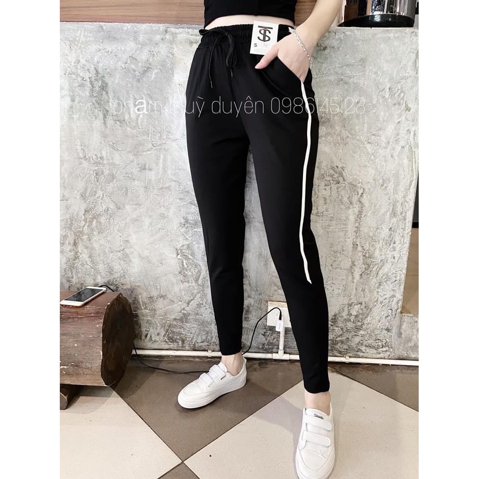 QUẦN BAGGY phối sọc chất umi