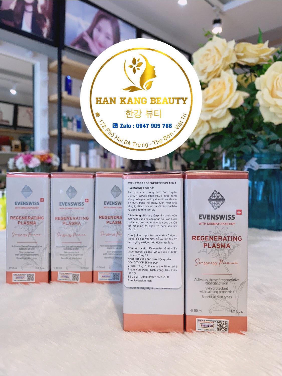 Serum Phục Hồi Da Hư Tổn Evenswiss Regenerating Plasma