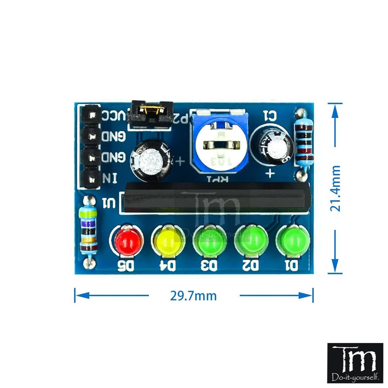 215 Mạch Led Nháy Theo Nhạc Vu Metter Equalizer KA2284