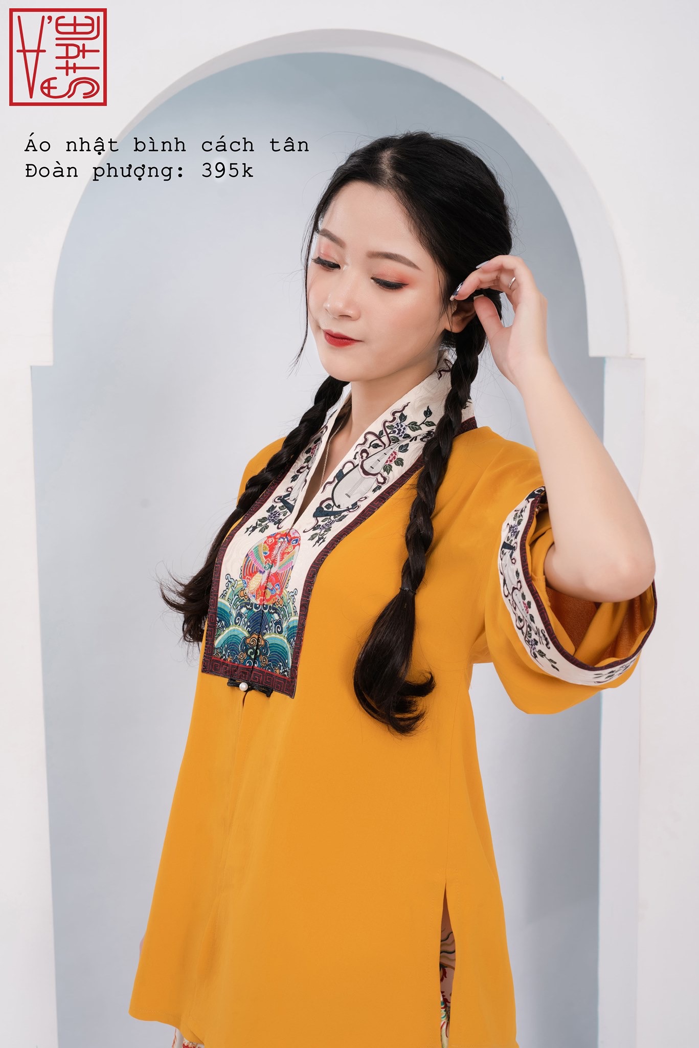 Áo Nhật Bình cách tân Đoàn phượng