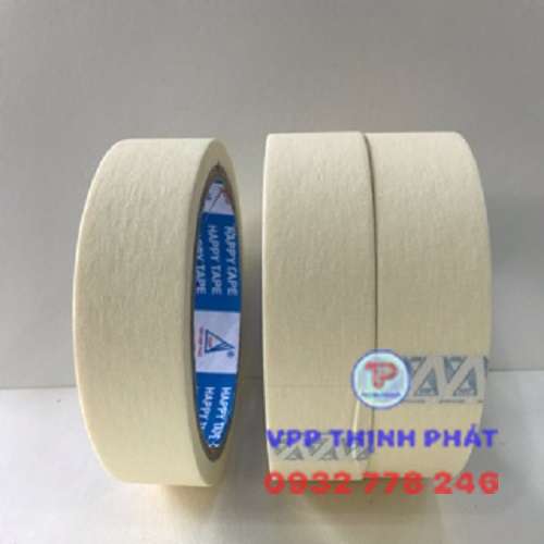 Băng keo giấy khổ 2.4cm (6 cuộn/12 cuộn)