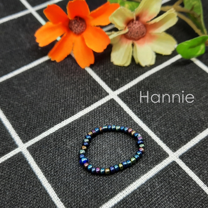 Nhẫn nữ hạt cườm handmadeđơn giản (Đỏ/Trắng/Xanh lá/Xanh biển/Xanh tím/Peacock)