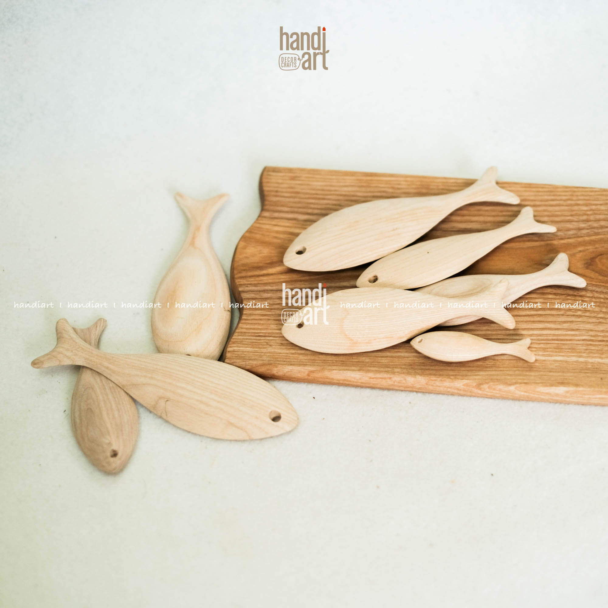 Cá gỗ trang trí - Cá gỗ handmade
