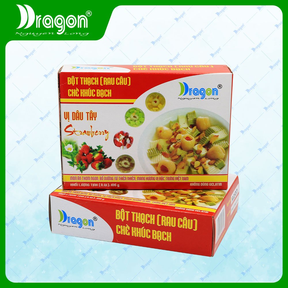 Bột Thạch Chè Khúc Bạch Dâu Tây DRAGON 106G