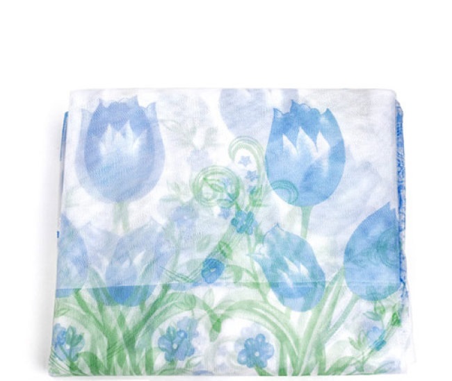 Màn Ngủ Tuyn In Hình Hoa Tuylip 1m6x2m