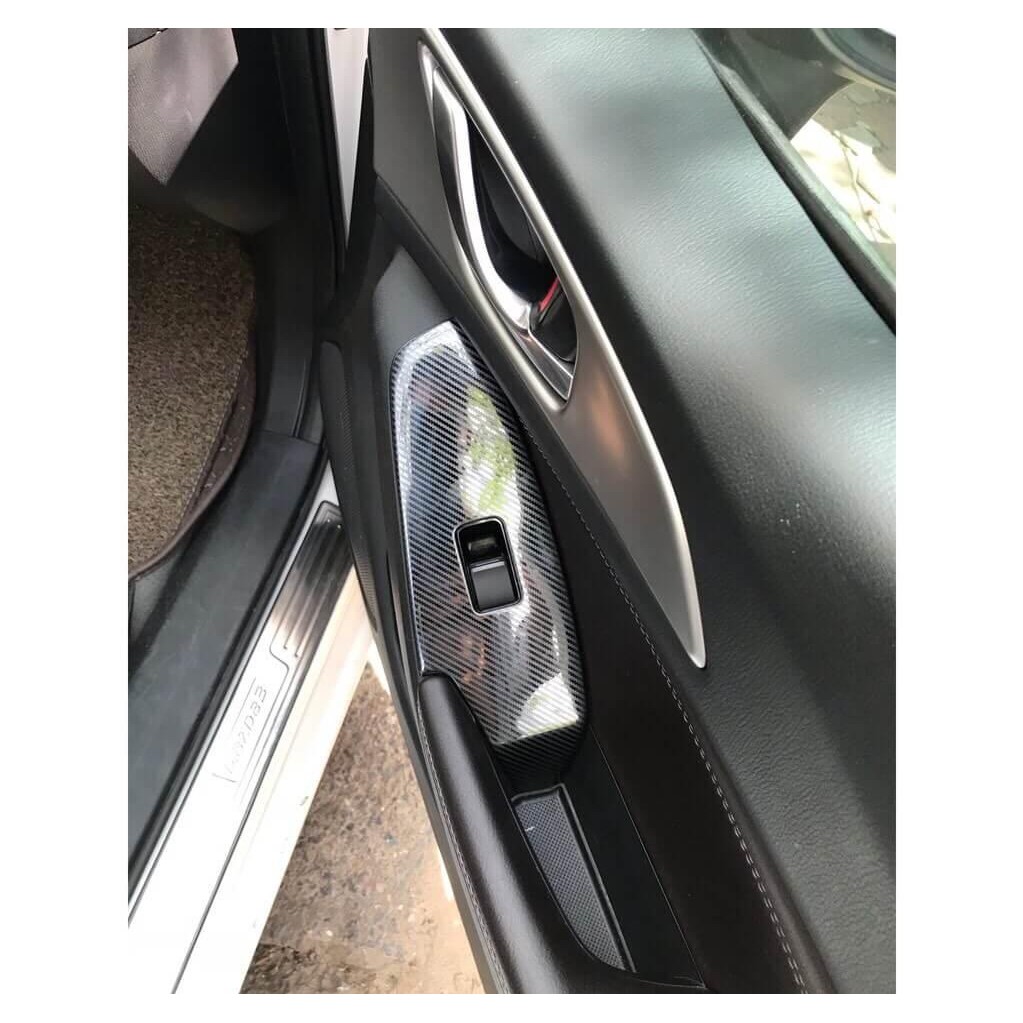 Bộ ốp nội thất cacbon mazda 3 2018 - 2019