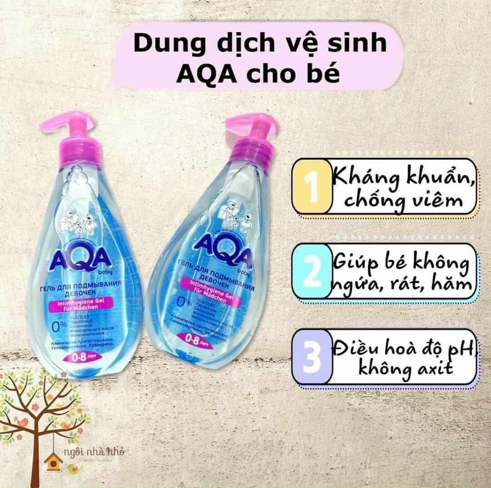 [Có sẵn] [Chính hãng] Dung dịch vệ sinh bé gái AQA