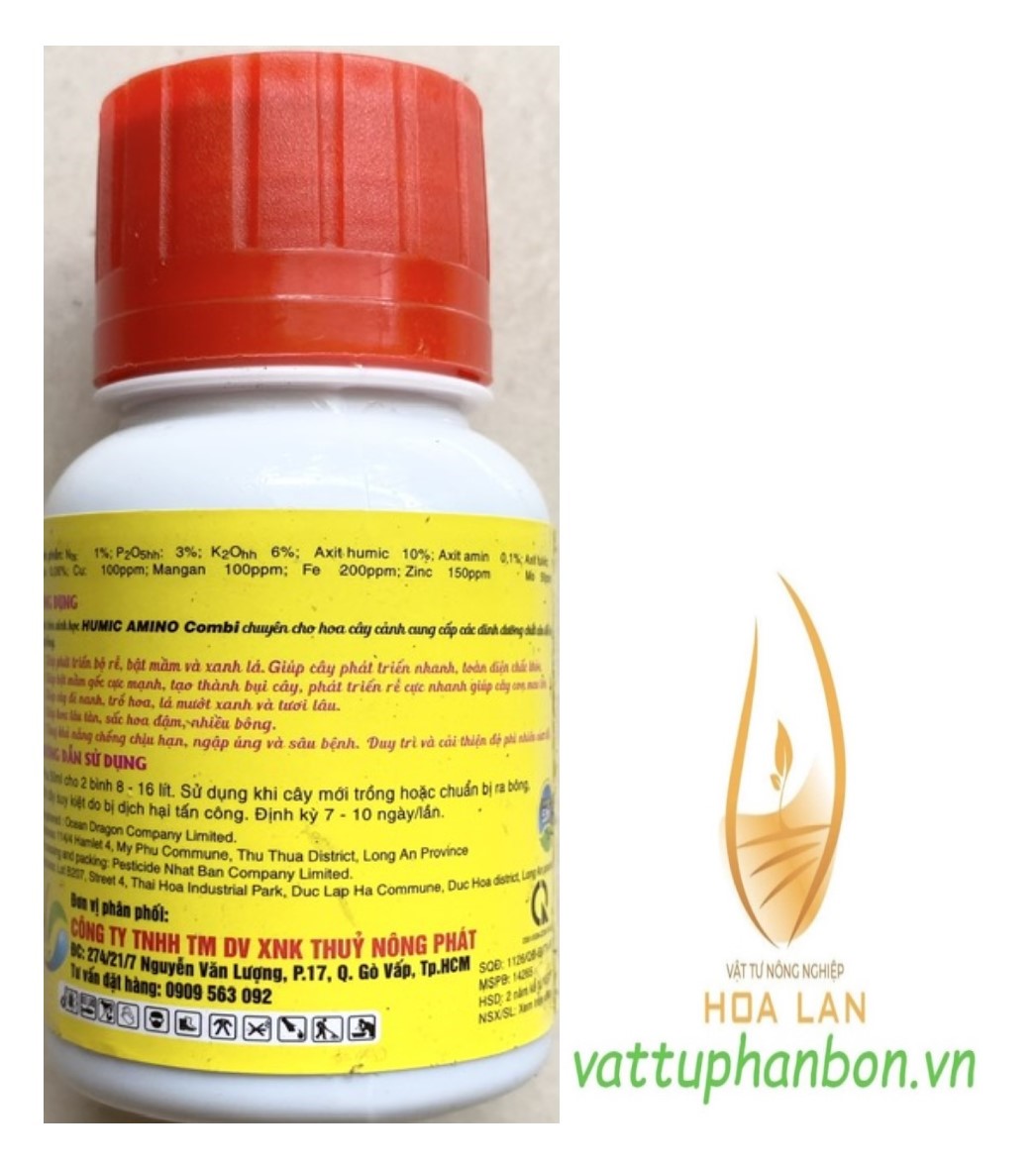 Humic Amino Combi Phân bón lá NPK Sinh học - #227A# 50ml