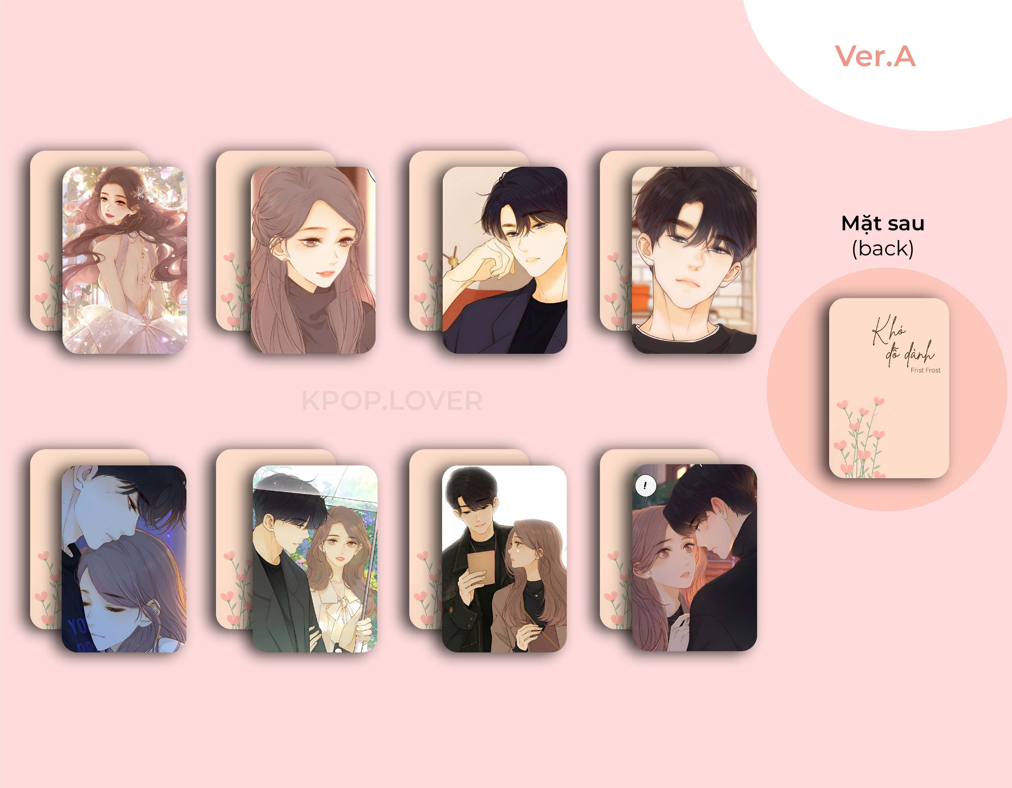 Set 8 card bo góc khó dỗ dành