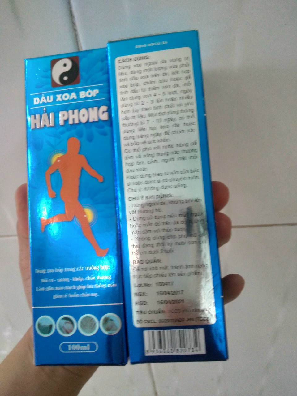 [HCM]DẦU XOA BÓP THẢO DƯỢC HẢI PHONG -100ml