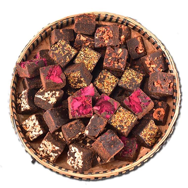 Trà hoa đường nâu ( truyền thống, gừng, táo đỏ, hoa hồng, quế hoa ) set 10 viên