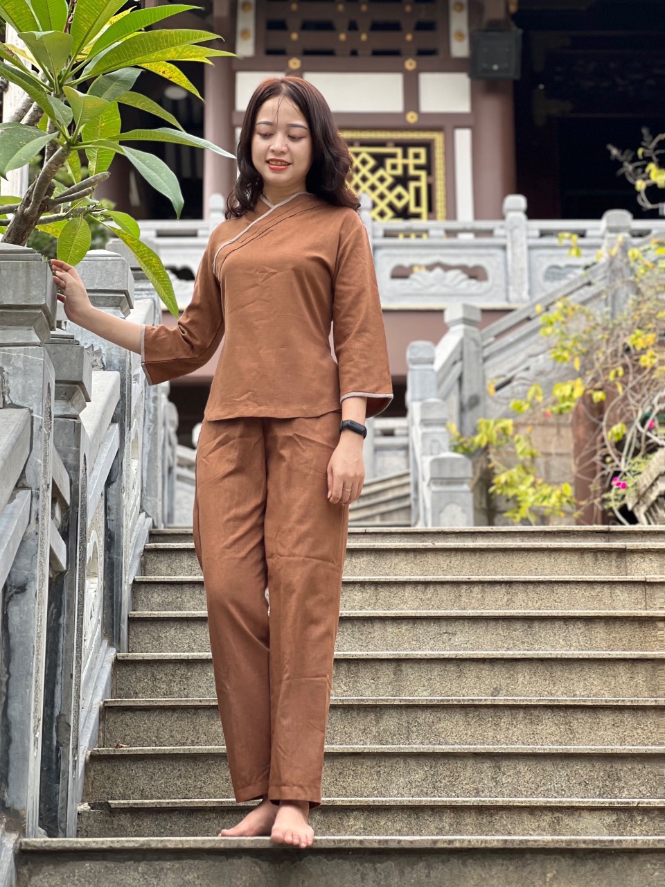 ĐỒ LAM ĐI CHÙA MẪU CHUI NHẬT VẢI LINEN