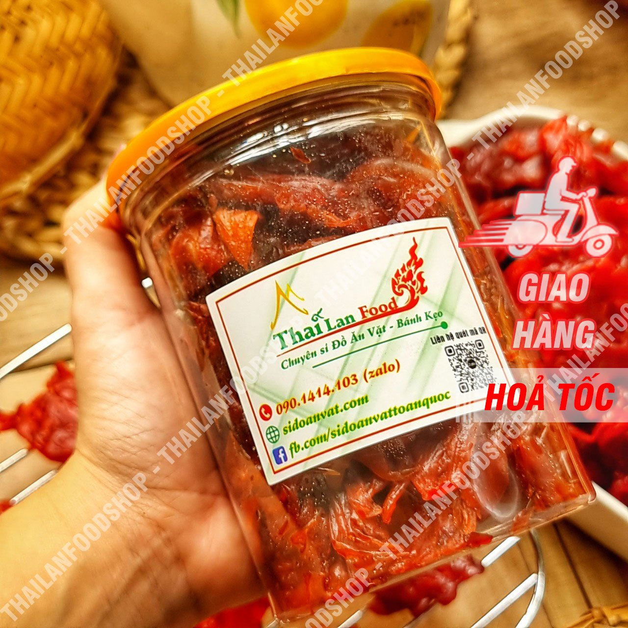 Mứt Hoa Hồng Đà Lạt (Mứt Hibiscus) - Lon 300gr