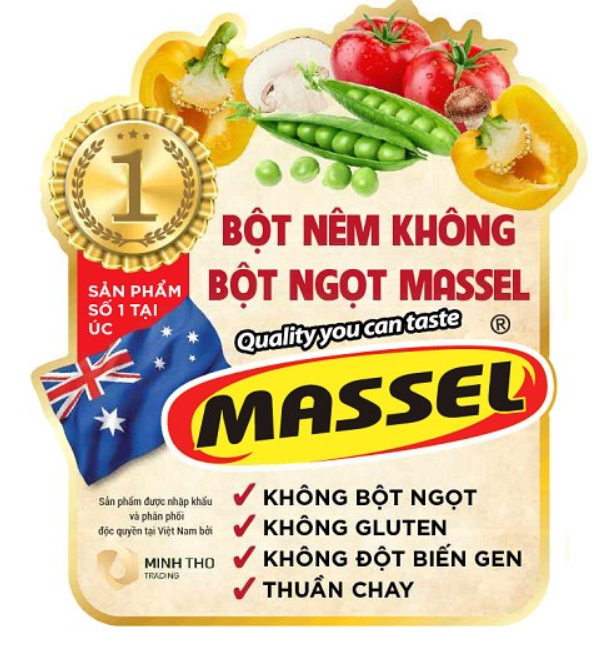 Hạt nêm Massel gia vị món gà không chứa bột ngọt, không đột biến gen, không chất bảo quản phù hợp cho bé ăn dặm ăn chay hay chế độ an healthy