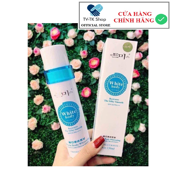 Kem kích trắng body white 150ml hàn quốc - dưỡng trắng da, xóa thâm