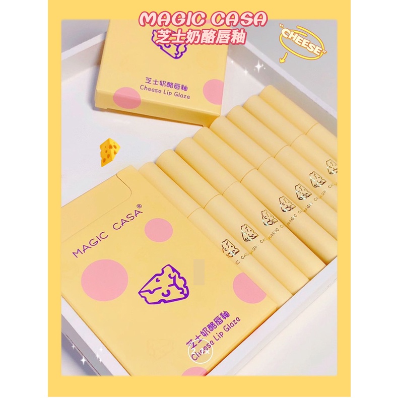 Set 5 Son Kem Lì Phô Mai Vàng MAGIC CASA PVN3717