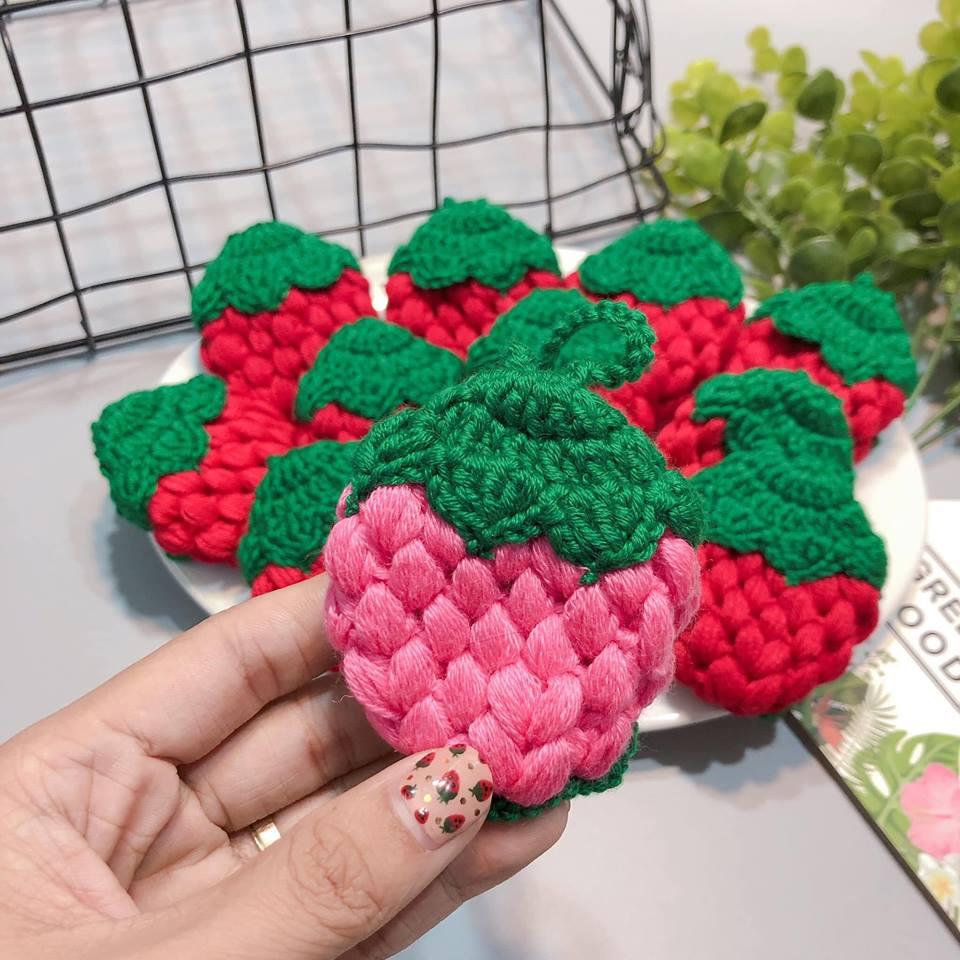 Túi đựng tỏi Quả Dâu hand made cho bé